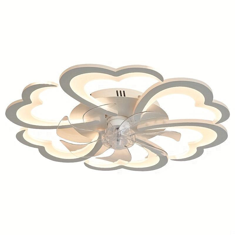 Modern Acrylic LED Ceiling Fan with Lights and Remote Control