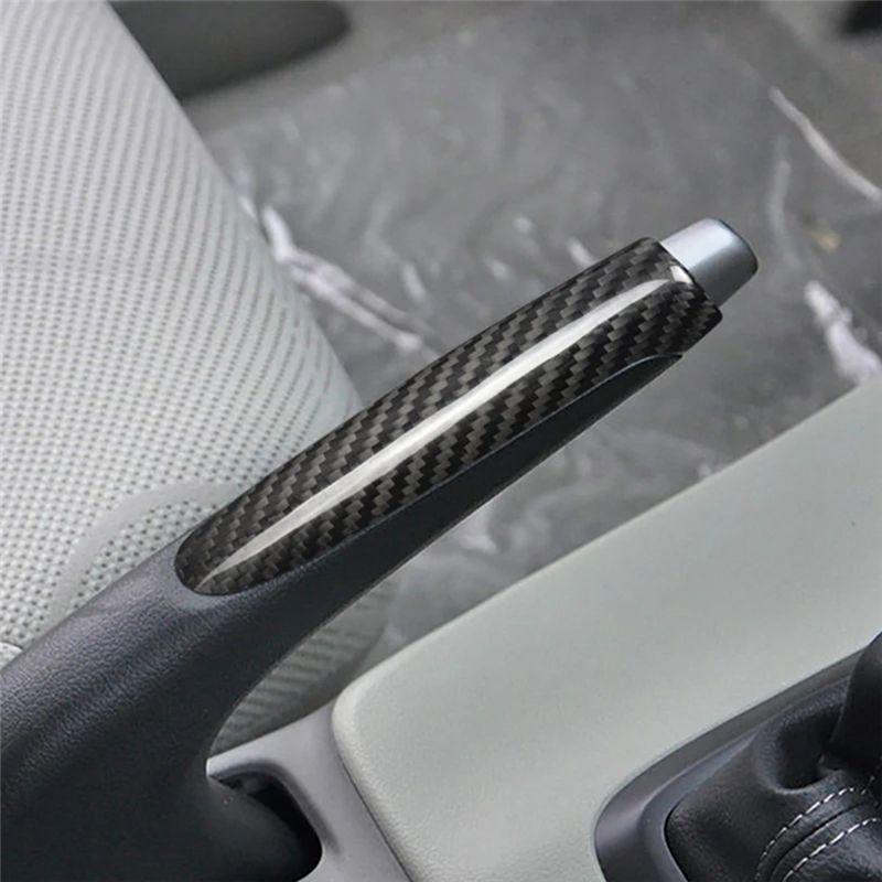C-Convenient-Car Carbon Fiber Hand Brake Cover Hand Brake Grip Case Shell Trim For Honda Civic 2012-2016 Spare Parts Handbrake S
