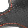 Car Steering Wheel Panel Hand Sewing Leather Cover Trim For Kia Carens 2013-