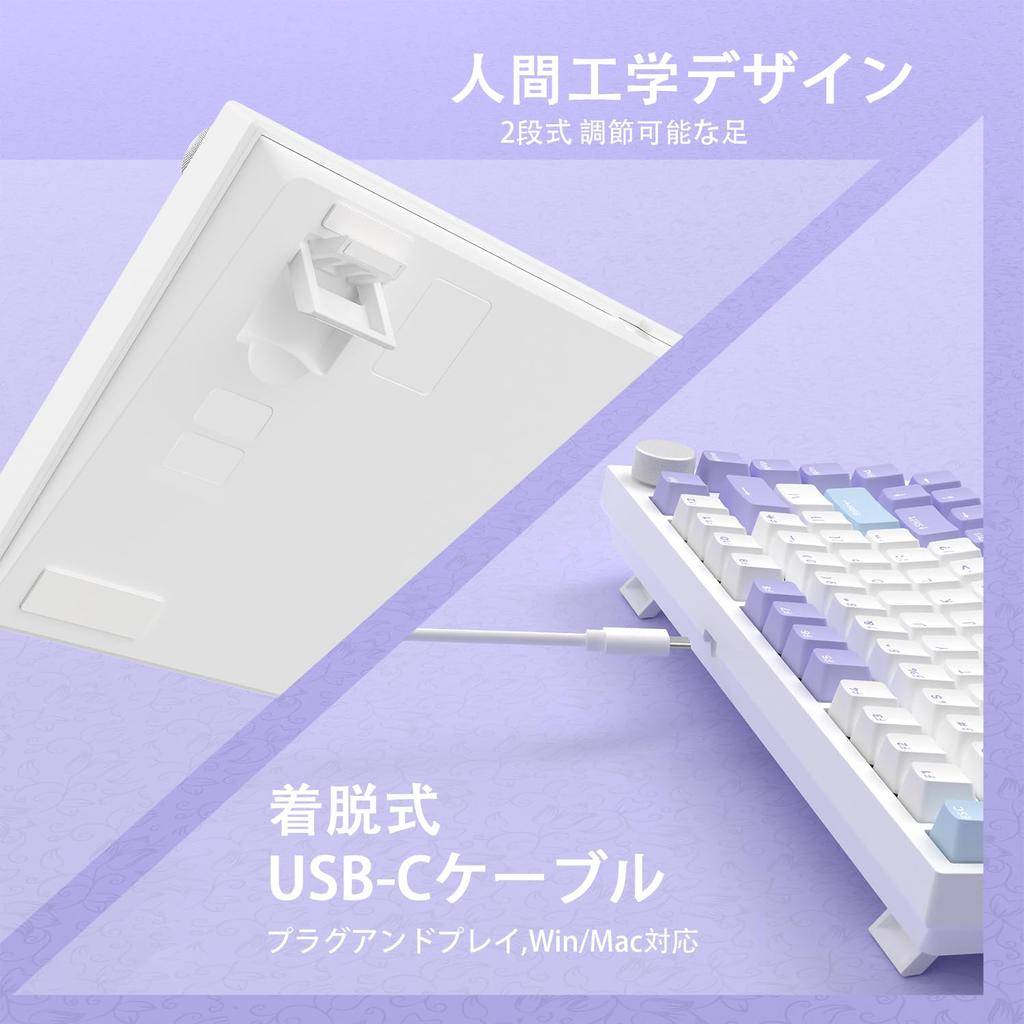 ATTACK SHARKxAJAZZ AK820 Mechanical Gaming Keyboard Wired Tenkeyless 82 Key ANSI Layout TKL Mechanical Keyboard Hot Swap Sea Salt Axis Linear Switch