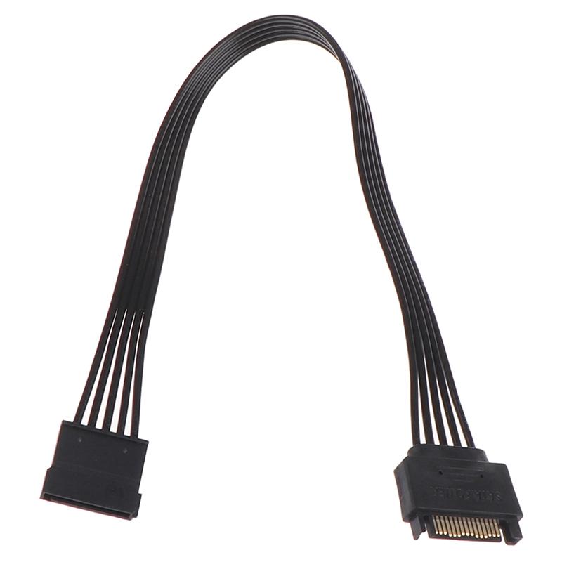 30Cm Sata 15Pin Male To Female Power Cable Hdd Ssd Power Supply Cable