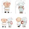 Japanese Style Resin Pig And Lamb Figurine With Craft For Collectors And Decor