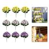 Vibrant UV-Proof Faux Pansy Flowers - 9-Piece Summer Décor Set! Household Supplies Household Merchandises