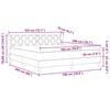 Boxspring Bed with Headboard Cream 200 x 180 cm Fabric