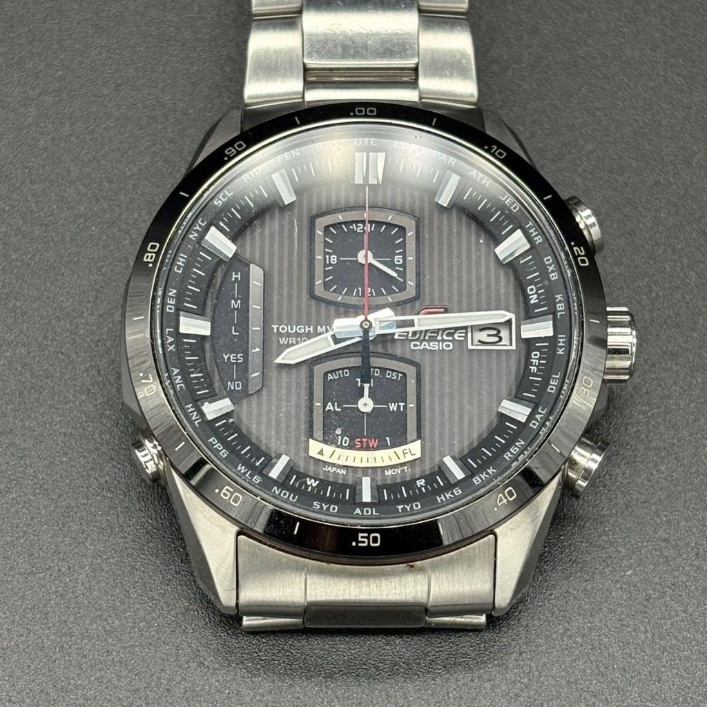 Б/у Мужские часы Casio EDIFICE EQW-A1100 Радио-Солнечный Хронограф Сапфировое Стекло CASIO EDIFICE Multiband 6 Tough Solar Часы