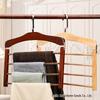 Многоярусная вешалка из массива дерева для брюк, полотенец, шарфов и галстуков