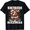 Rizz Christmas Santa Funny Xmas Gen Alpha Skibidi Rizzmas T-Shirt