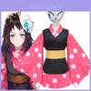 Изысканный костюм для косплея Demon Slayer Kimetsu No Yaiba Макомо для женщин с идеальными швами и дышащей тканью