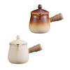 Китайский керамический чайник с крышкой, веревочной ручкой, заварной чайник для любителей чая в отеле
