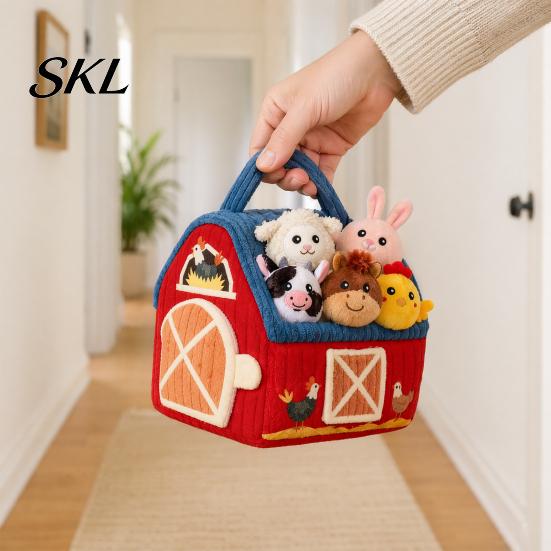 Sensory Toys for Infants Beehive Hide And Seek Plush Toy, Baby Pull Out Bee Activity Infant Grasping Pulling Toy Fine Motor Skill 0-3 Years, Soft Crib