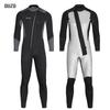 Men's 5/3mm Super Elastic Fleece-Lined Wetsuit, Cold-Proof One-Piece for Diving, Surfing, and Winter Swimming.