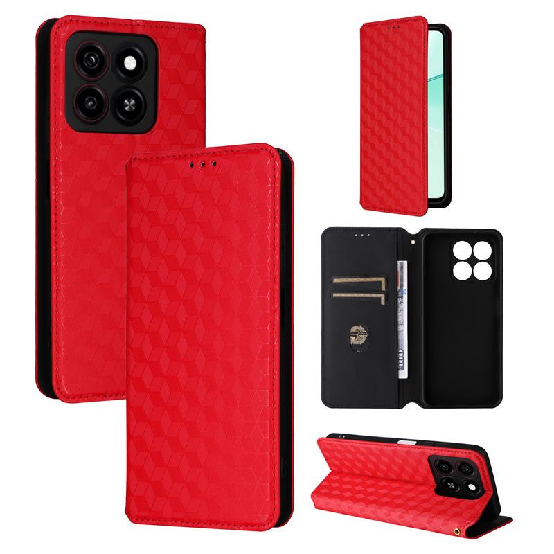 Чехлы-книжки для ZTE Blade A35/Blade A55 Кожаный чехол [Flip Vintage Leather] Кошелек противоударный прочный ретро-чехол для телефона