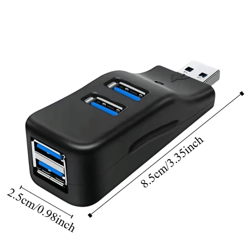 Высокоскоростной 4-портовый USB 3.0 ХАБ Мини-размер Адаптер Аксессуар Удлинитель Разветвитель Box Чтение U-диска Высокоскоростной Ридер Подключение к ПК
