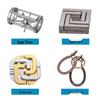Kongming Lock Puzzle Set: Nine Interlocking Alloy Rings - Educational Disentanglement Toy