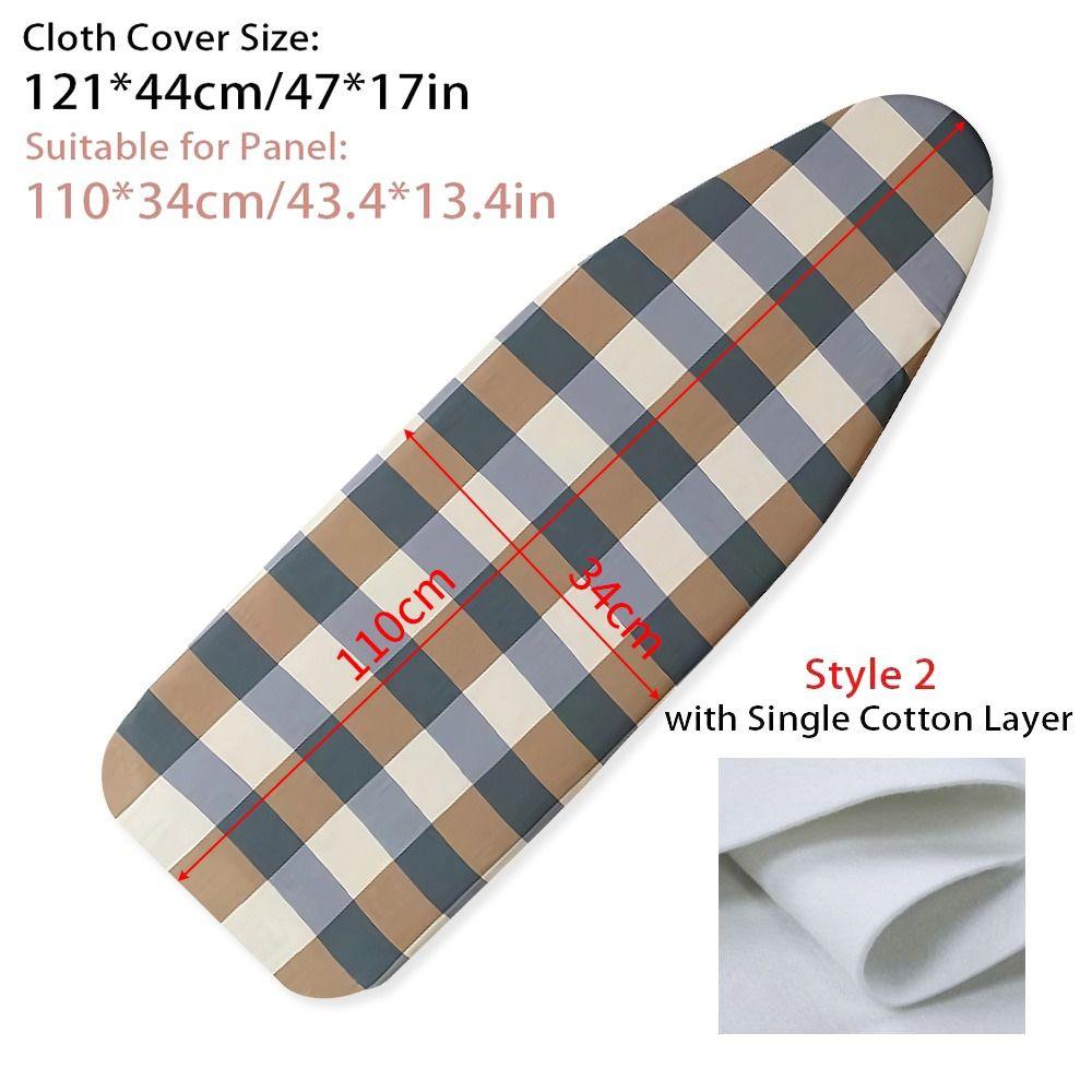 1Pcs Stain Resistant Ironing Board Cover With Elastic Edge Universal Iron Heat Shield Thick Cotton Padding Cloth Cover