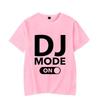 Футболка свободного кроя, летняя, для мужчин и женщин, с принтом Dj Mode, светящиеся футболки в стиле хип-хоп, с коротким рукавом, Harajuku DJ, светящаяся футболка для мужчин