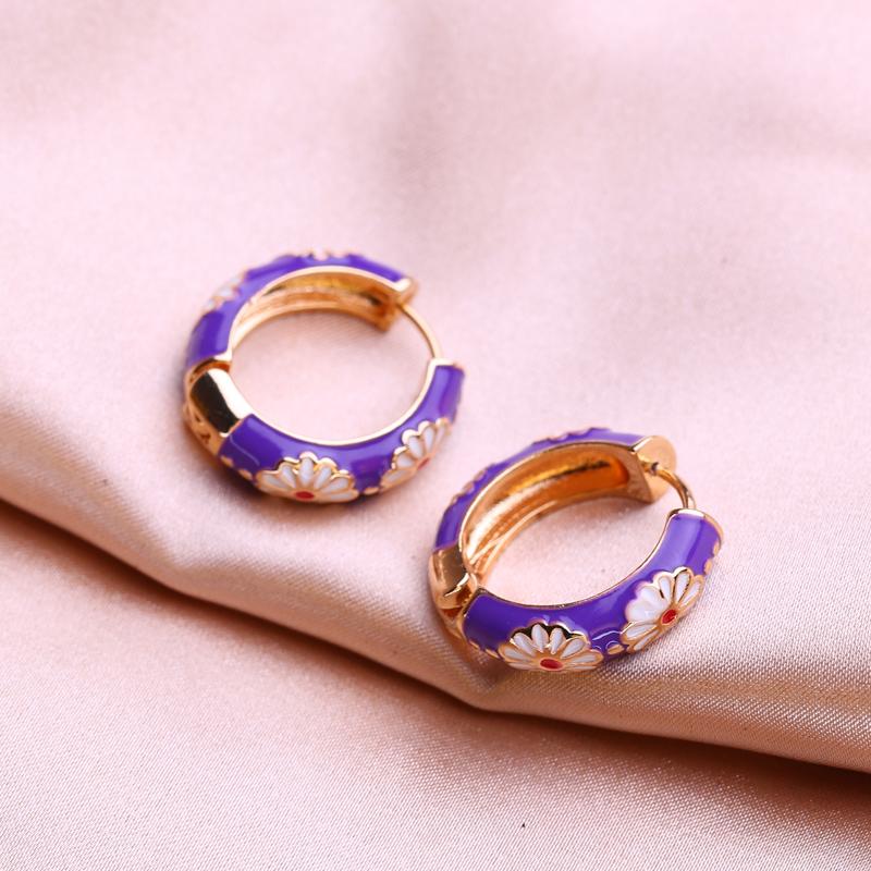 KNIKOO Круглые серьги-клипсы для женщин, модные цветочные серьги, ювелирные изделия для подарков на свадьбу