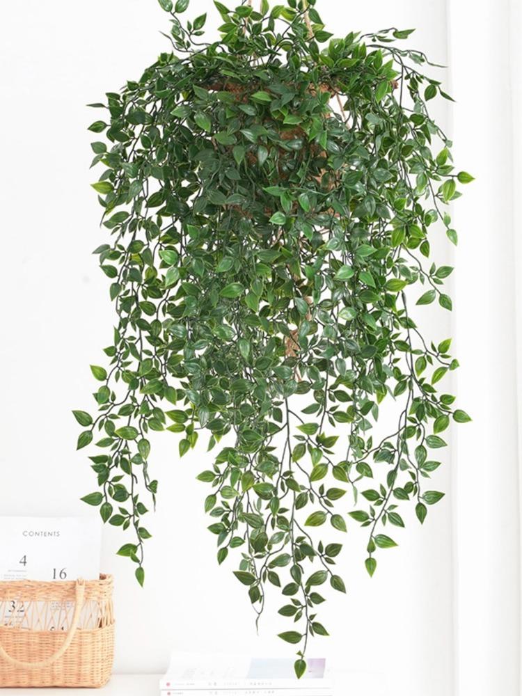 2 шт. искусственные лианы, искусственные вьющиеся лианы, домашний декор, искусственные растения, свадебная гирлянда из плюща для гостиной, вечеринки, украшения из ротанга