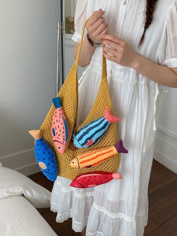 Cotton Large Capacity Opentop Tote Bag For Casual Daily Use