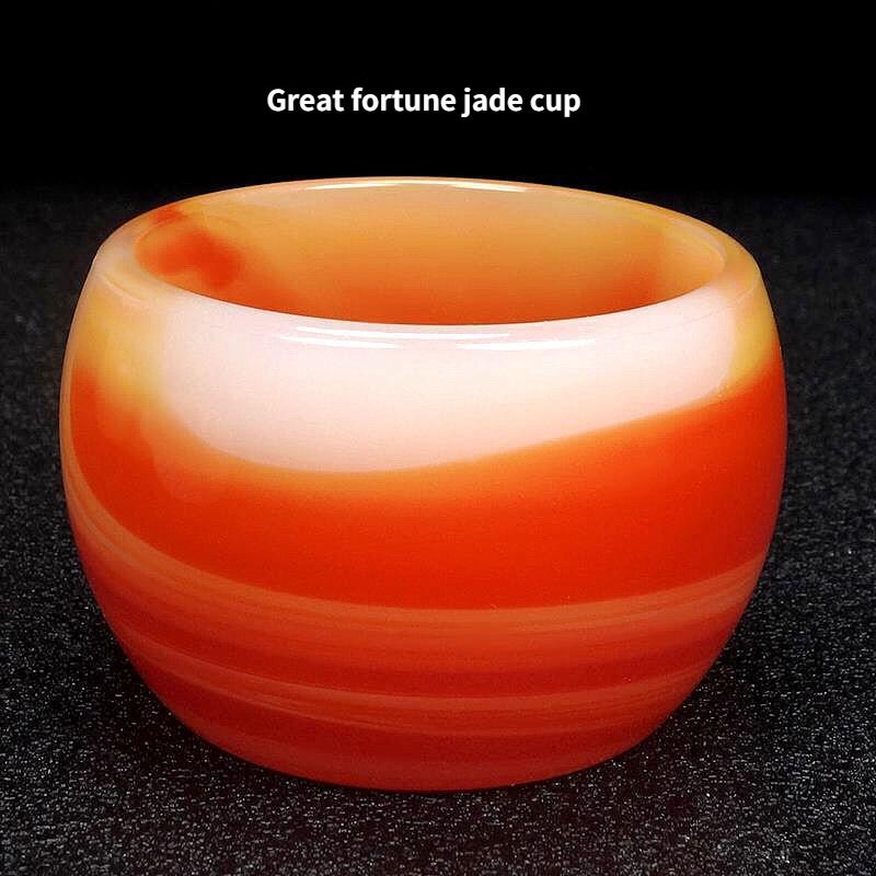 Изумрудная чашка для вина Бокал для чая Кунг-фу Чайный сервиз для здоровья Высококачественный нефритовый набор из натурального нефрита Нефритовая посуда Чай в китайском стиле