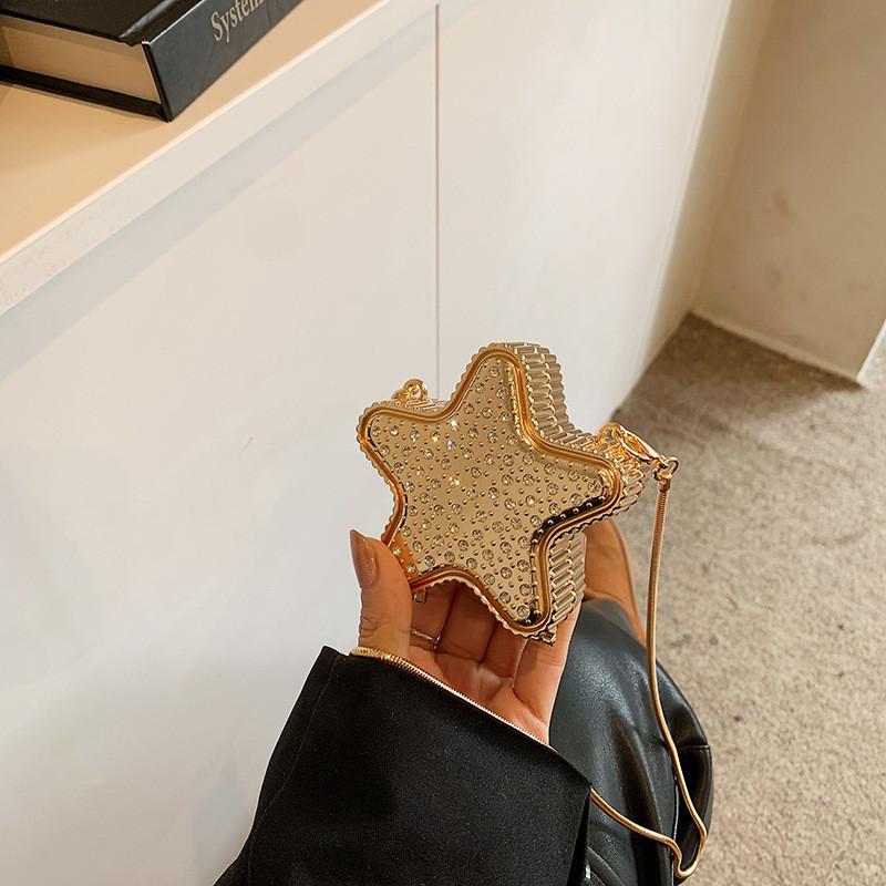 Chic Street Style Five Pointed Star Crossbody Bag For Fashion Conscious Women With Unique Design