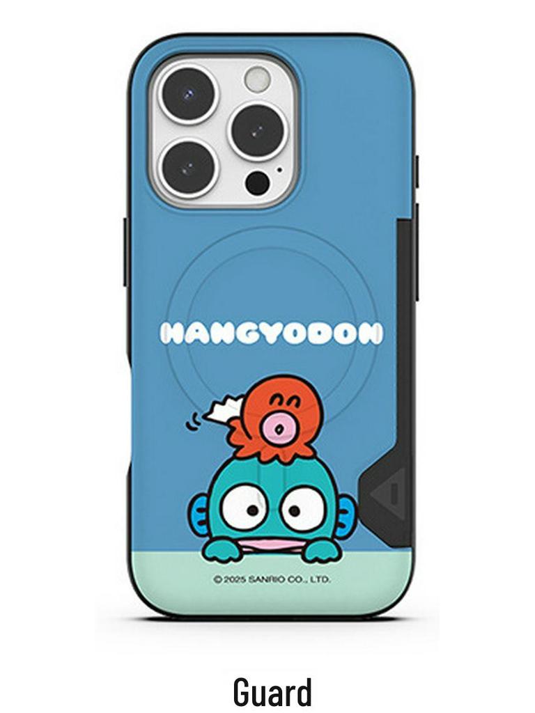 Магнитный защитный чехол Hello Kitty & Kuromi для iPhone 17 Pro Max со слотом для карт