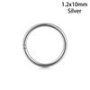 1Pc Unisex Hinged Segment Titanium Steel Ear Helix Tragus Piercing Septum Lip Ring Nose Hoop