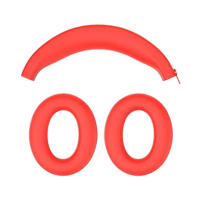 Подходит для беспроводных наушников QCY H2 Pro Силиконовый защитный чехол Защитный чехол на оголовье на молнии 360° Всесторонняя защита