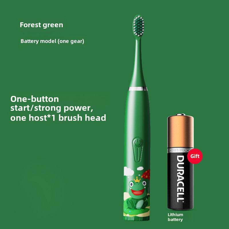 Водонепроницаемая ультразвуковая детская электрическая зубная щетка - милый мультяшный дизайн, мягкая щетина, класс защиты IP7, идеальный подарок