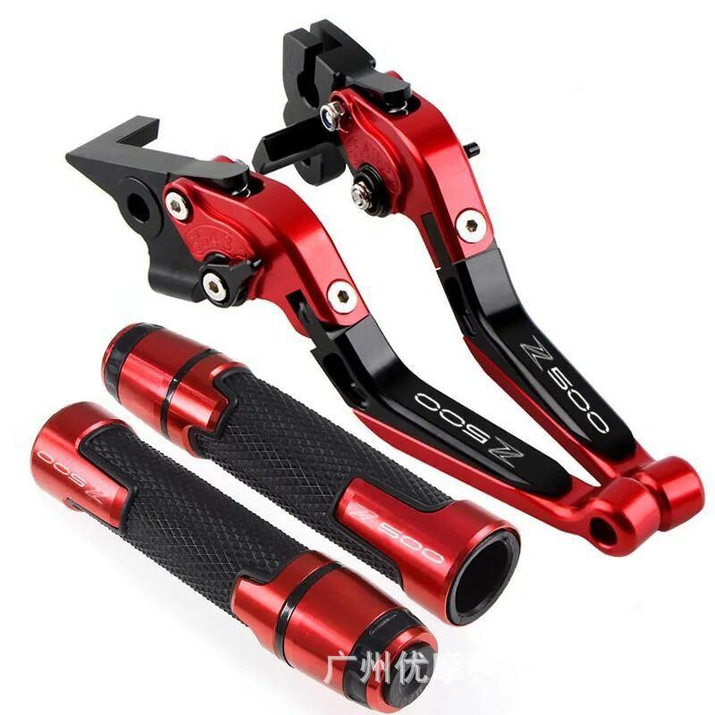 CNC Aluminum Brake Clutch Lever Handlebar Grips Kawasaki Z500 Ninja 500 Aftermarket Upgrade