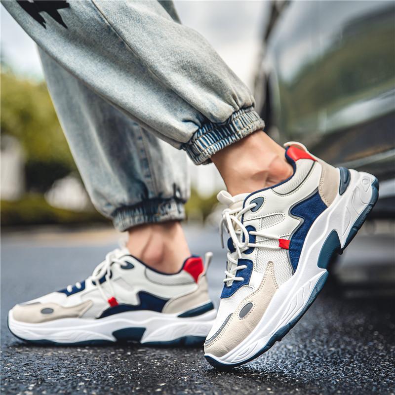 Мужская дышащая сетчатая повседневная обувь, летняя, антизапаховая, столетняя, со спортивной и досуговой сеткой, красные вулканизированные кроссовки, повседневная спортивная обувь Tide Shoes