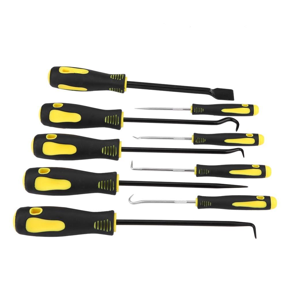 9PCS Long & Short Style Scraper Pick Hook Kit Demolish small clips and rubber weatherstripping