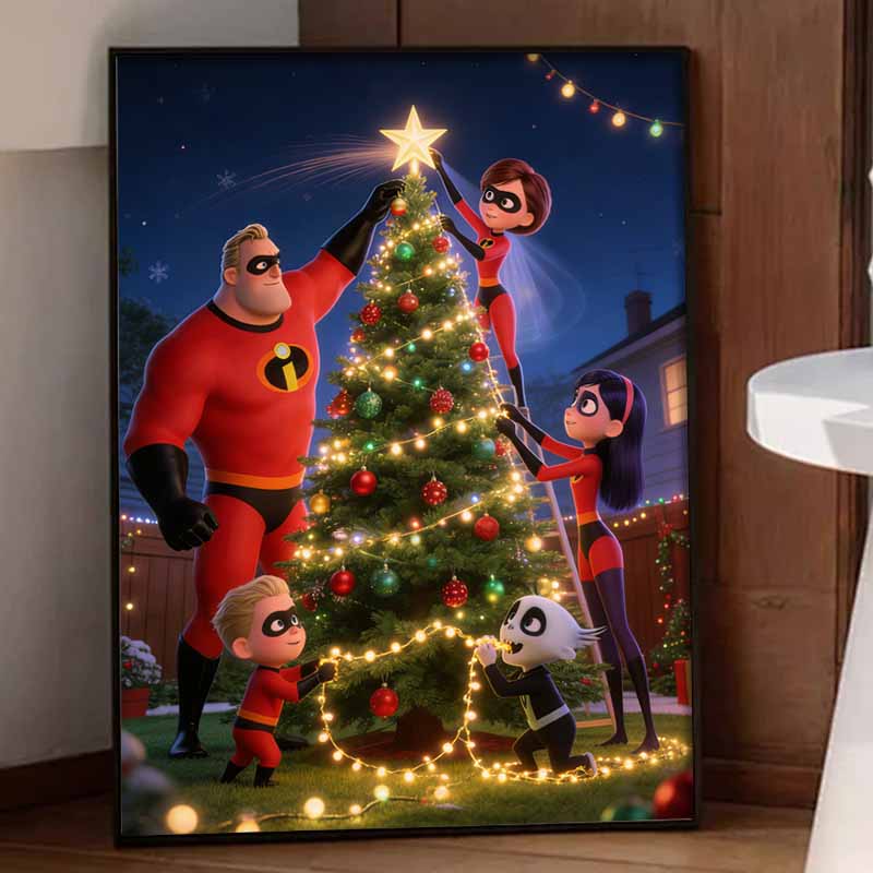 Disney Набор для алмазной живописи 5D Алмазная картина The Incredibles Точечная живопись Камни Кристаллы Краска Алмаз Домашний Декор Стен