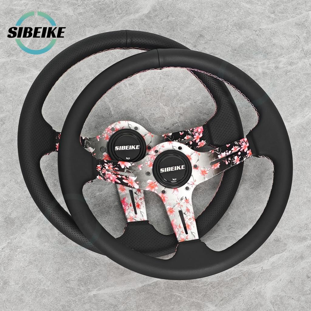 JDM Sakura Flower Spoke Steering Wheel 14inch Modified Car Sports Drift Steering Wheel for Universal