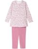 Wacoal Relax Sleep Long Sleeves and Cotton Blend Comfortable Tumble Dryer Front CDW483 & Women's Pajamas, Pants, (Main Body), Warm, Design, Safe,