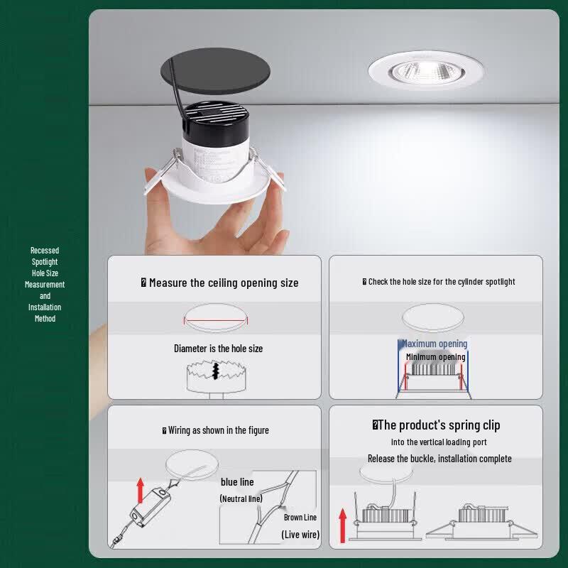 NVC 'Small Hill' Recessed LED Wall Washer Downlight
