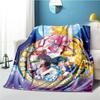 Cute Japanese Cartoon Plush S-Sailor Moons Blanket Light Four Seasons Family Light Sheet Sofa Cover Travel Warm Blanket