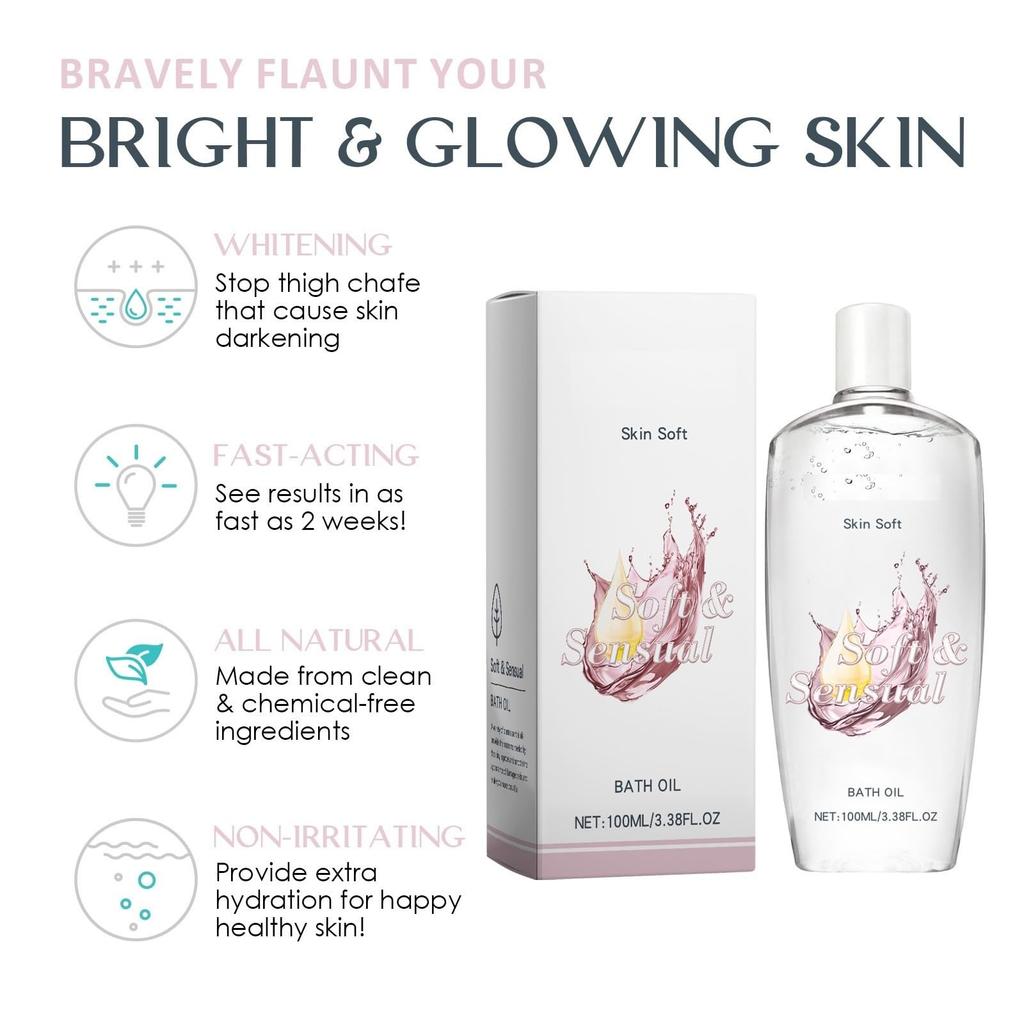 Skin Bath Oil So Soft - Skin Bath Oil So Soft - Moisturizes Hydrates, Bath Oil For Women.100ml