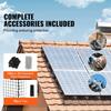 20 x 3048 cm Solar Panel Bird Guard, Critter Guard Roll Kit with 100pcs Aluminum Alloy Fasteners, Solar Panel Guard with Rust-proof PVC Coating, 12.7