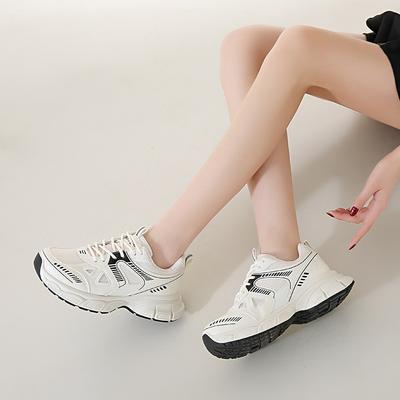 Кроссовки для папы на платформе, женская осень 2024, новинка, модные, нишевые, серебристые, легкие, повседневные, спортивные, кроссовки