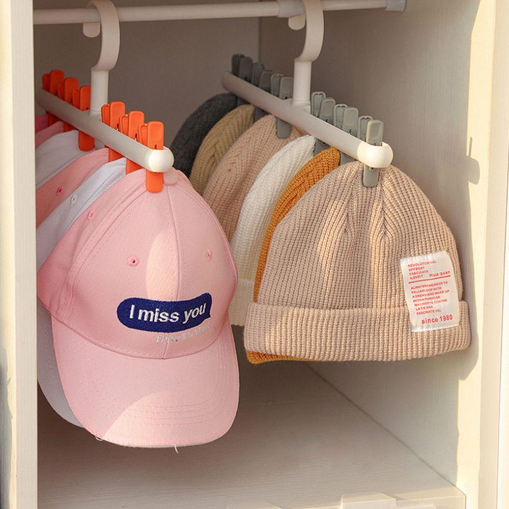 Clips Cap Storage Rack Hat Holder Cabinet Storage Hats Holder Hat Organizer Cabinet Storage Rack