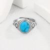 Кольцо в стиле ретро с богемной бирюзой: Европейский и американский стиль, хит продаж, новый дизайн