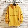 Pullover Half Zipper Jacket Thin Trend Hooded Jacket Men'S Fried Street Versatile Jacket Men'S
