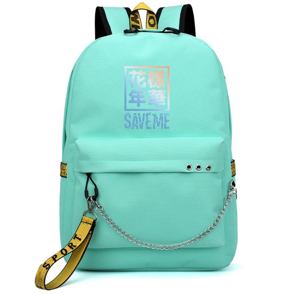 Kpop Bangtan Boys Bts Рюкзак Зарядка через USB Школьные сумки Рюкзаки Путешествия