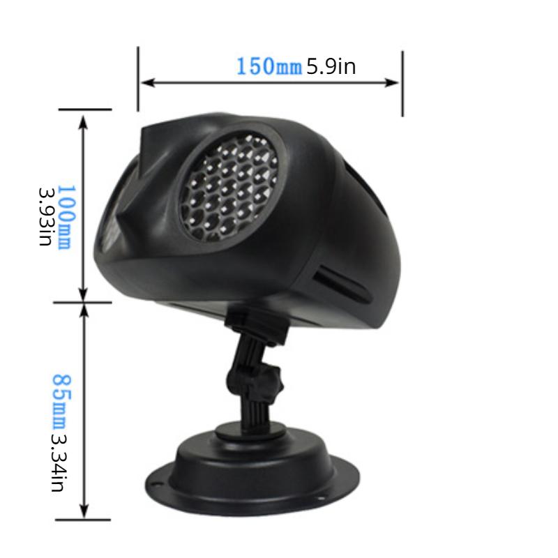 Рождественские динамические прожекторы со снежинками на открытом воздухе, дизайн внешнего вида в форме совы, IP65 водонепроницаемый внутренний и наружный ландшафтный светильник снегопада на Рождество