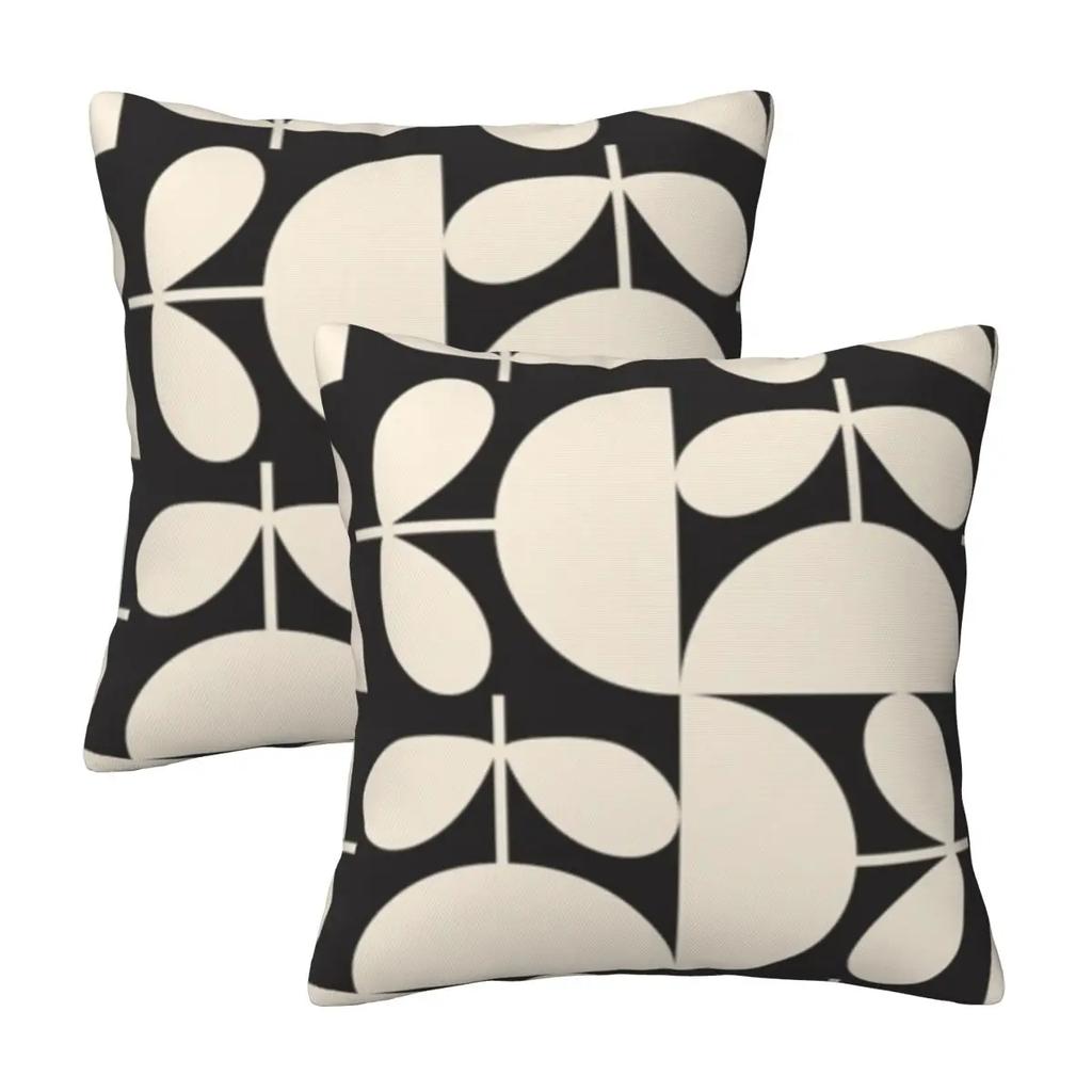 Orla Kiely Multi Stem Colorful Fabric 2 pcs Square Pillowcase Pillow Cover Cushion Comfort Throw Pillow for Home Living Room