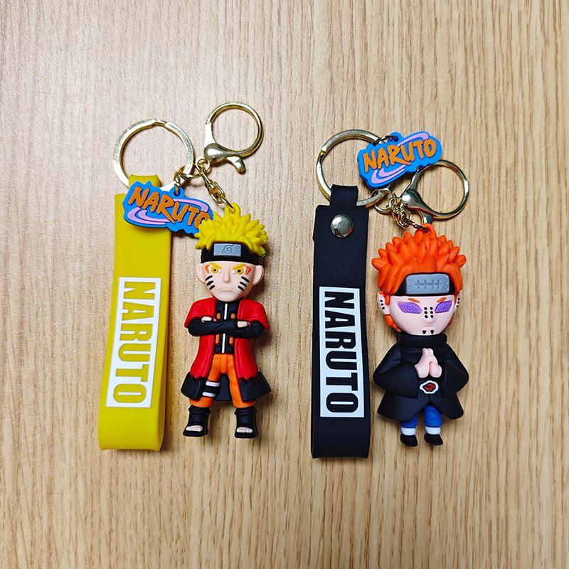 Брелок с персонажем Наруто: Наруто, Хината, Какаши, Саске, Джирайя Кукла-подвеска Брелок