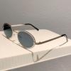 Small Frame Oval Sunglasses Women For Men Vintage Steampunk Trend Sun Glasses Hip Hop Luxury Brand Designer Metal Shades Uv400