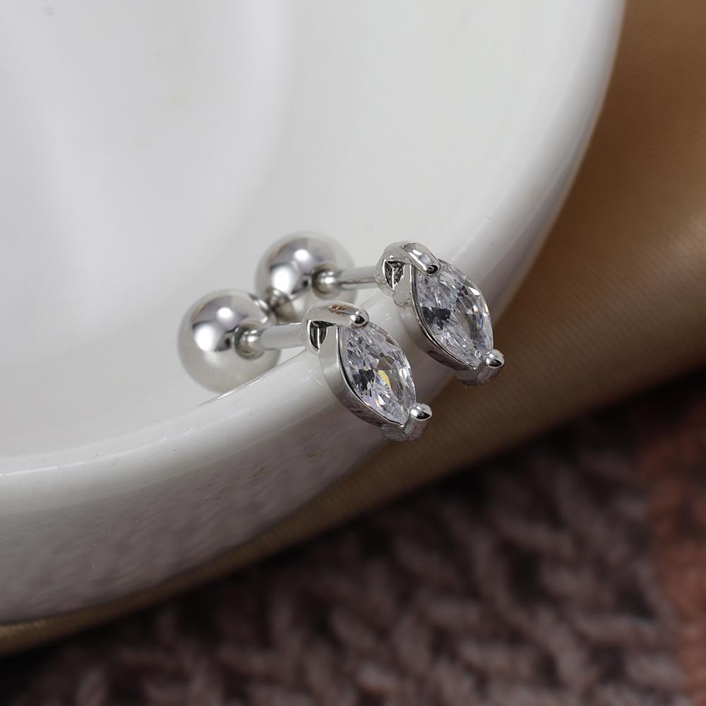 Новый дизайн Нержавеющая сталь циркон маленькие серьги-кольца для женщин Helix Tragus хрящ Conch Daith серьги-гвоздики для пирсинга ювелирные изделия