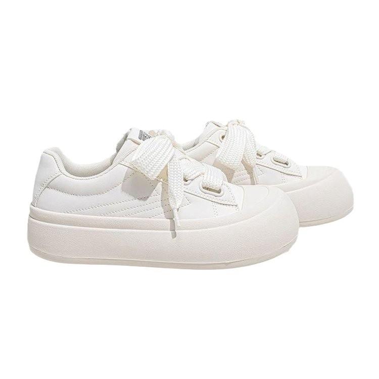 2024 Autumn Popular Thick-soled Little White Shoes Spring and Autumn Versatile Fashion Trendy Board New Niche Height-increasing Casual Sports Shoes